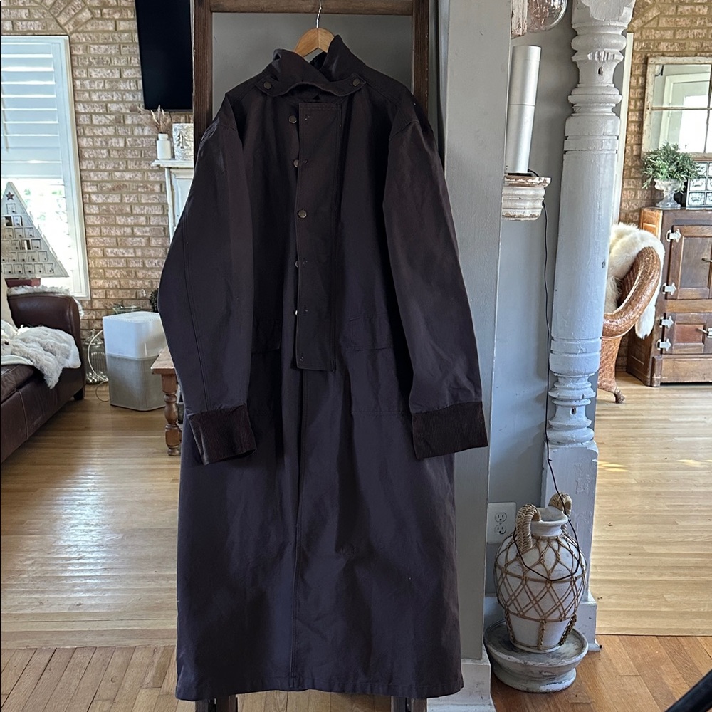 SCULLY RANGEWEAR BY SCULLY MEN'S LONG CANVAS DUSTER WALNUT XXL WESTERN